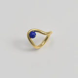 Band Ring II Lapis Gold