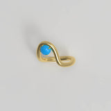 Band Ring II Turquoise Gold