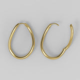 Thorn Hoop Oval Gold