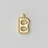 Letter Charm Large Gold