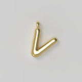 Letter Charm Large Gold