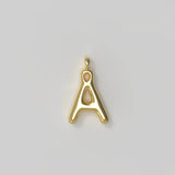 Letter Charm Small Gold