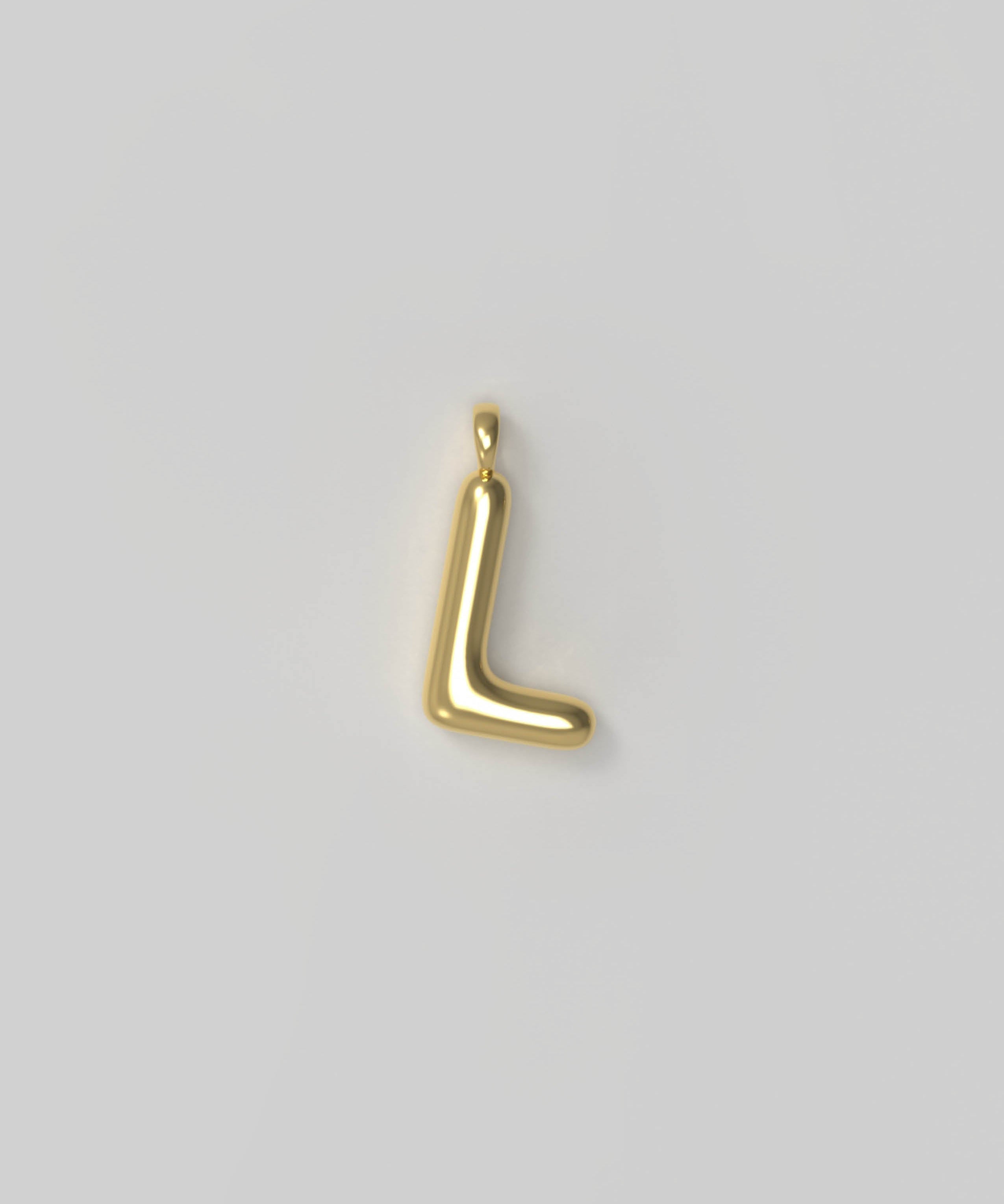 Letter Charm Small Gold