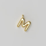 Letter Charm Small Gold