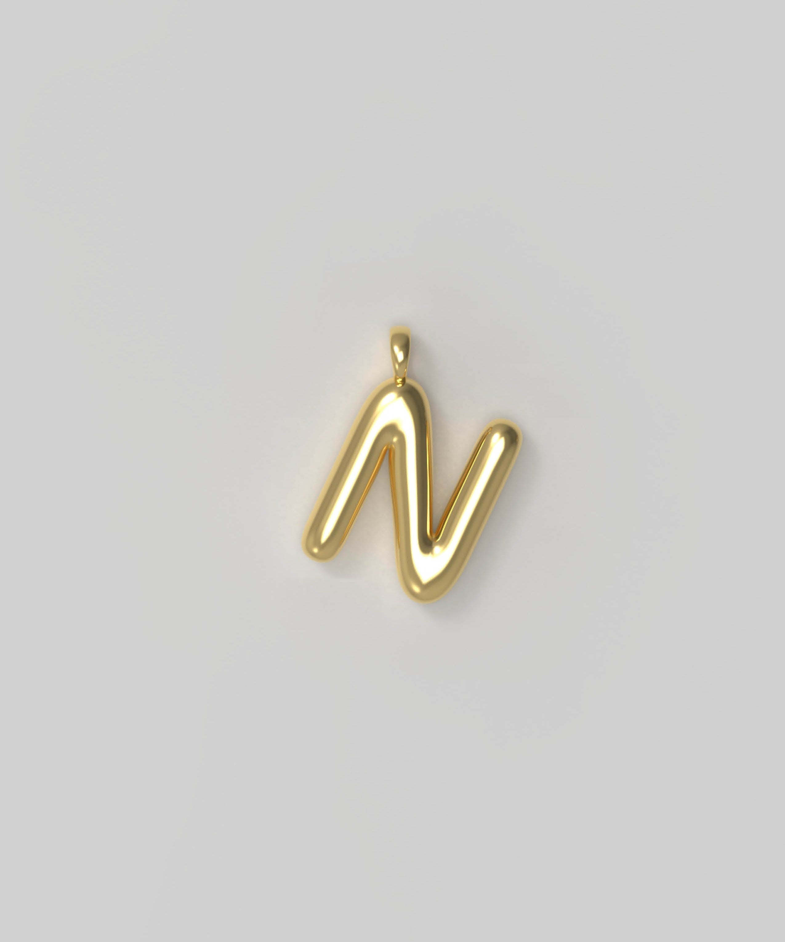 Letter Charm Small Gold