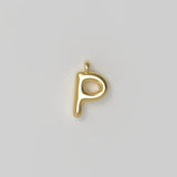 Letter Charm Small Gold