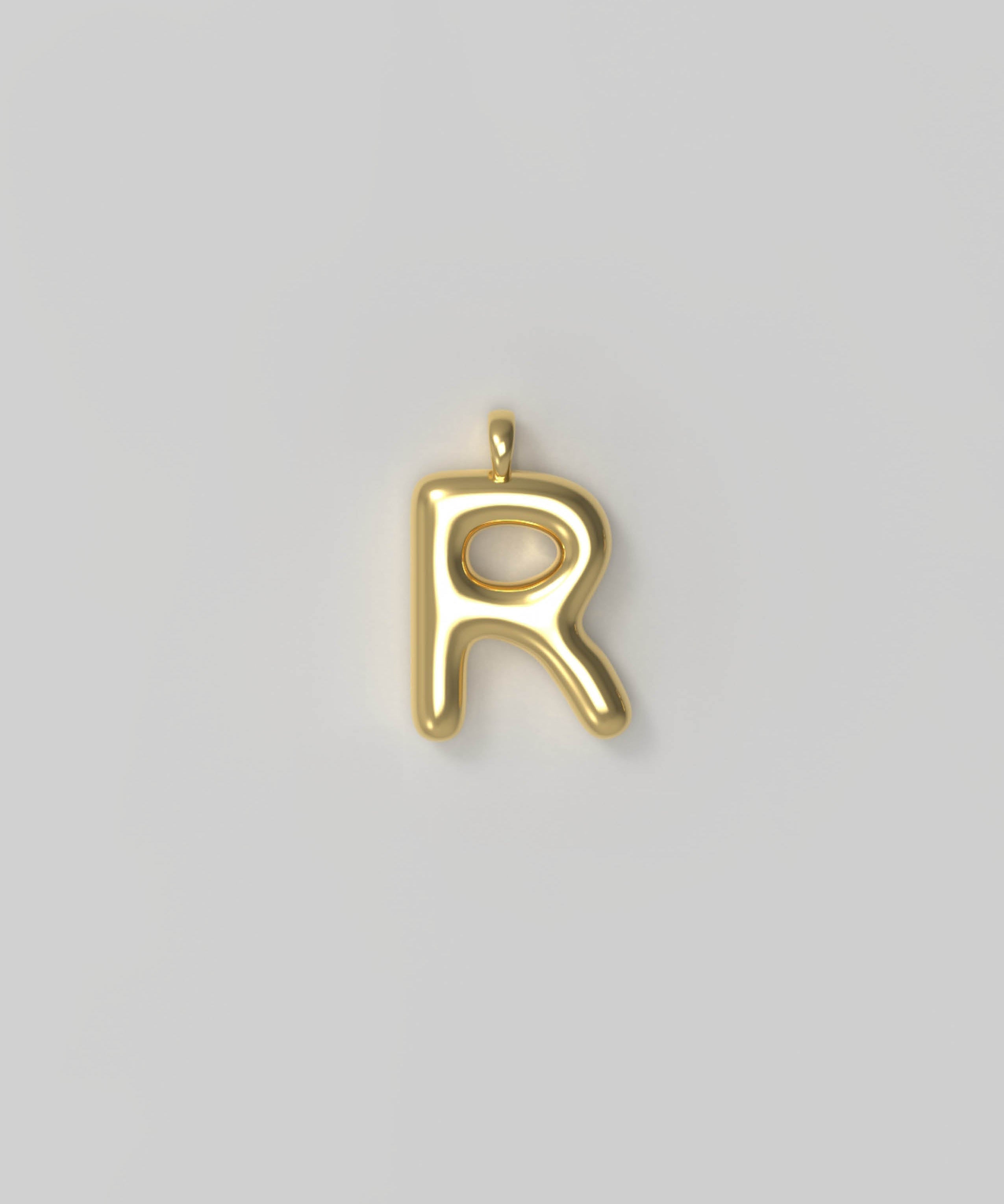 Letter Charm Small Gold