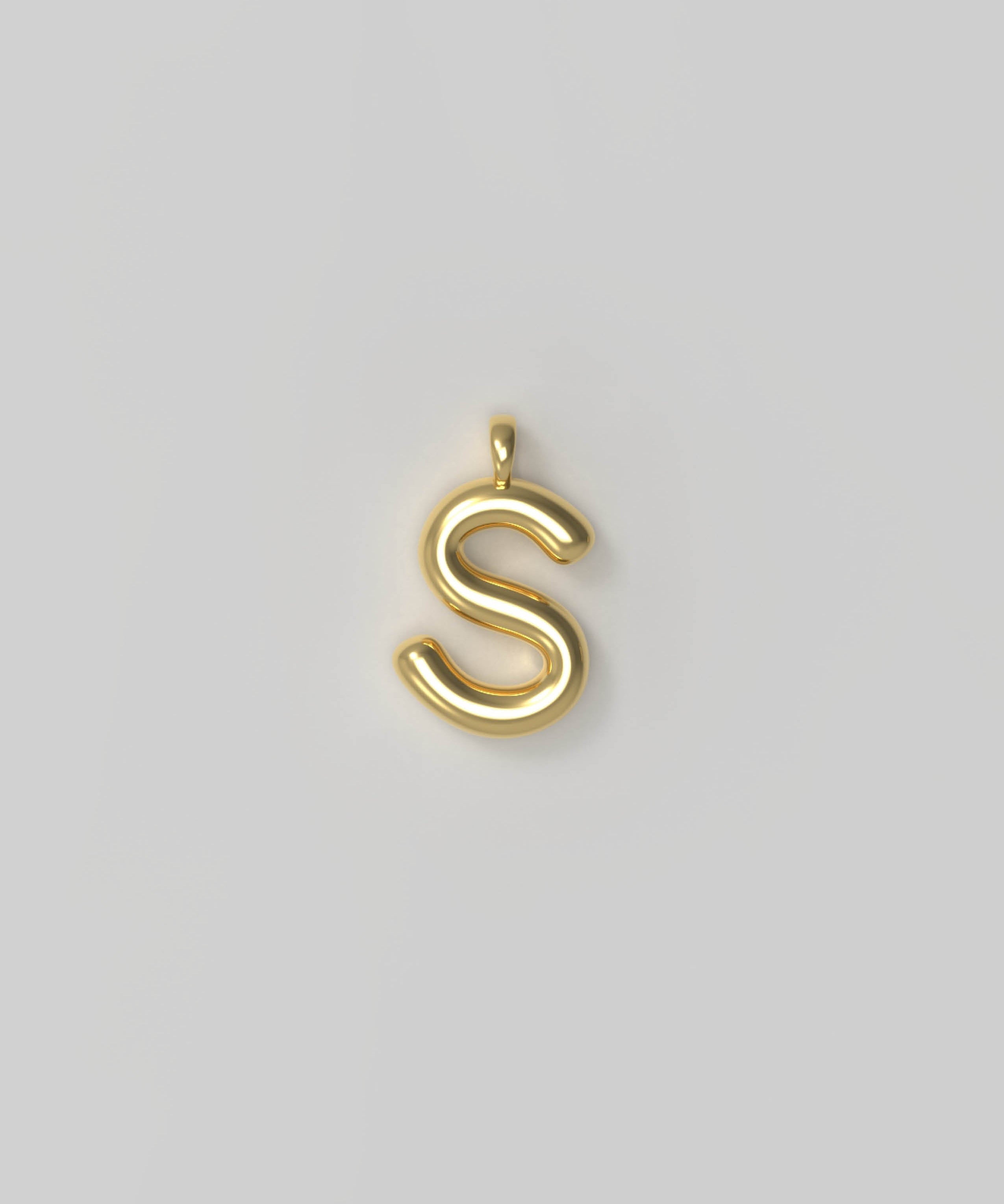 Letter Charm Small Gold