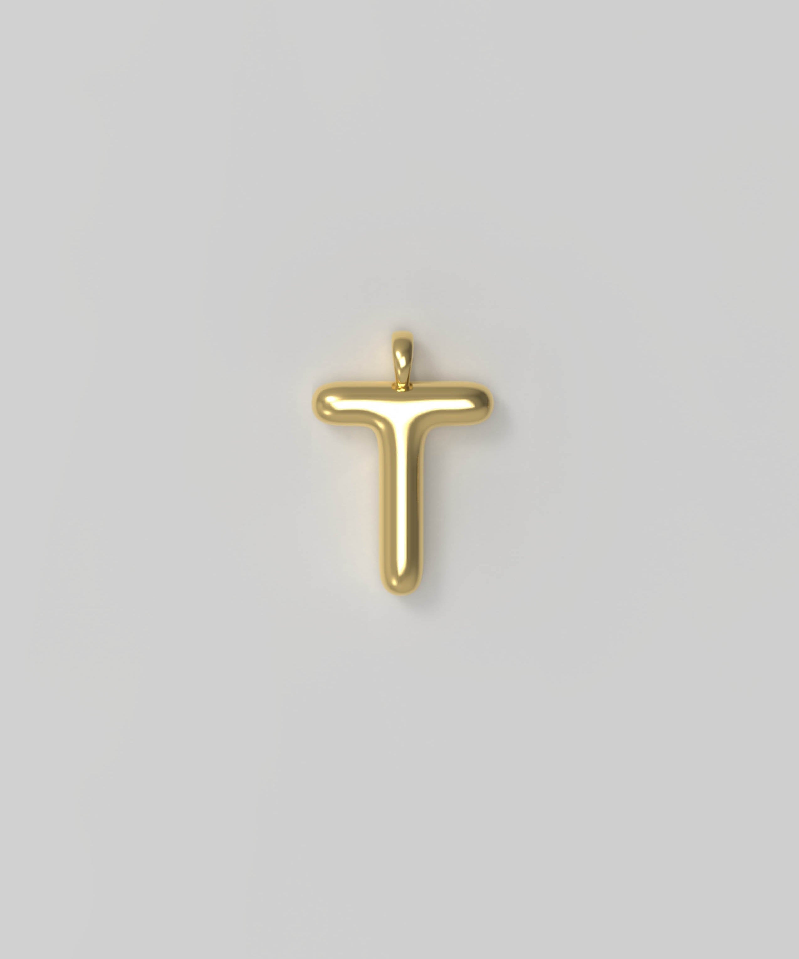 Letter Charm Small Gold