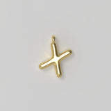 Letter Charm Small Gold