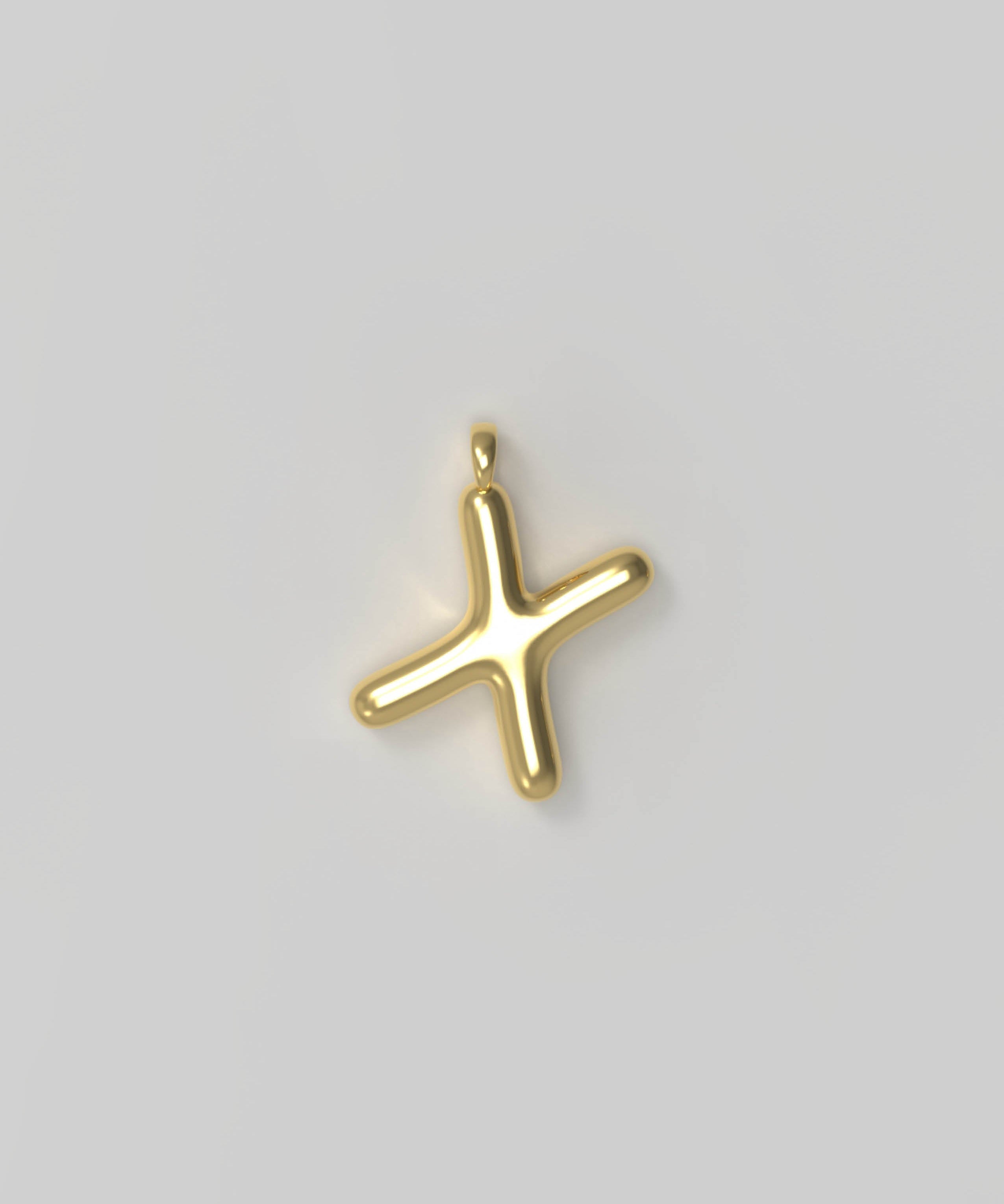 Letter Charm Small Gold