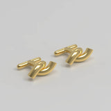 Rose Cufflinks Gold